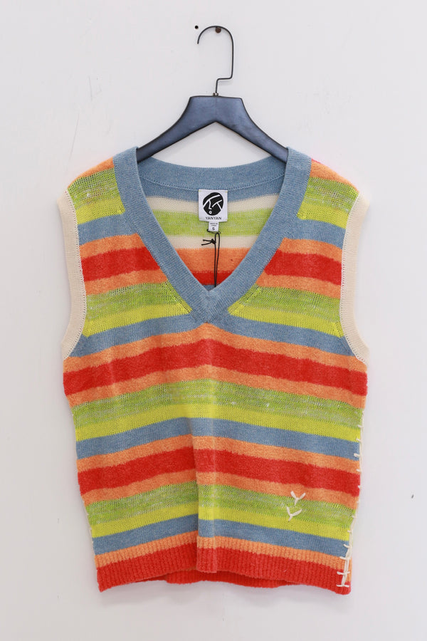 YANYAN KNITS 25 Spring/Summer FLOATEE vest YYK-YYW25-0491-PIN color matching